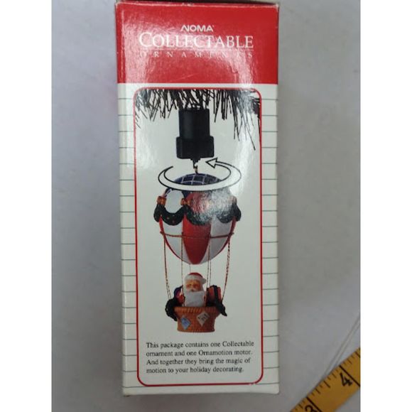 1989 Noma International Collectable Ornament Santa in Air Balloon - Picture 1 of 5